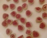 A picture of step 6 of Beet Spirals.