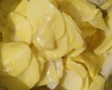 A picture of step 3 of Potato pakoda chips.