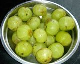 A picture of step 1 of Amla ki khatti meethi goli.