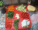 Foto del paso 1 de la receta: Salteado de verduras y provoleta y algo más