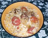 A picture of step 14 of Beef Tomato Masala Biryani.