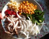Hình bước làm 1 của món Mực xào nấm thập cẩm vị xì dầu