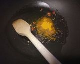 A picture of step 1 of Fluffy's Bombay potatoes.