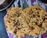 A picture of step 4 of Besan ki roti (Sindhi koki).