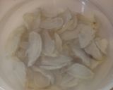 A picture of step 1 of Braised Salted Daikon with Tofu (Vegan).