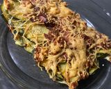 Une image de l'étape 3 de Gratin de courgettes & jambon avec de la feta.