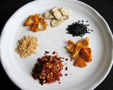 A picture of step 1 of Shichimi (Chilli Spice Mix).