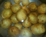 A picture of step 1 of New season ke aloo dum.