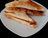 A picture of step 3 of Simple Sausage on Toast.