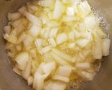 A picture of step 2 of My Sweet jacket Potato & Caralmerised Onion & Cheese.😁.