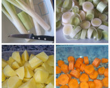 Foto del paso 1 de la receta: 🍲Porrusalda y 🥣Crema de Porrusalda con Thermomix - Tm5 (Hoy 2 por 1)