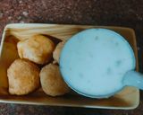 A picture of step 12 of Dahi Wada.