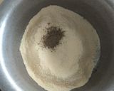 A picture of step 4 of Besan Cardamom Banana Cake.