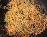 A picture of step 1 of Balaleet (Emirati Breakfast).