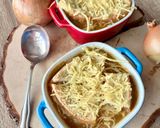 A picture of step 6 of French Onion Soup Gratinée (Air Fryer or Oven).