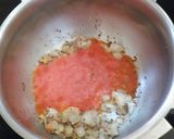 A picture of step 2 of Green Tuvar purple yams sabji.