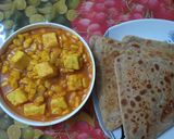 A picture of step 4 of Sweetcorn and Paneer Curry.