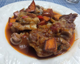 Foto del paso 8 de la receta: Pies de cerdo con champiñones y boniato