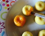 A picture of step 9 of Khoya kesar peda.