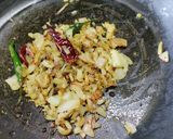 A picture of step 4 of Chana Saag Fry.