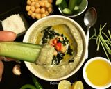 A picture of step 3 of Seaweed Hummus.