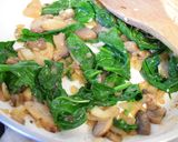 A picture of step 1 of Salmon fillets with mushroom & spinach.
