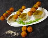 Falari samak rice balls in hari chutney recipe step 12 photo