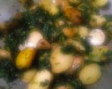 A picture of step 2 of Meethi aloo.