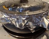 A picture of step 10 of Kolkata style egg biryani.