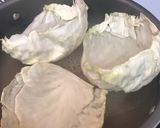 A picture of step 2 of Boudin Stuffed Cabbage Rolls.