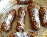 A picture of step 3 of Dates N Mixed Nuts Rolls. #4 week challenge#Chatity Challenge.