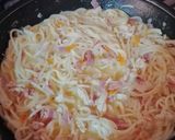 Foto del paso 5 de la receta: Pasta con pollo y tocineta