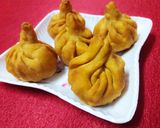 A picture of step 21 of Fried Coconut Modak Talniche Modak.