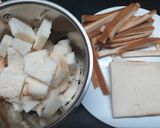A picture of step 1 of Bread Gulab Jamun.