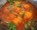 A picture of step 6 of Lasaniya Batata With Methi Thepla - Spicy Garlicky Potato Curry With Thepla - Gujarati Cuisine.