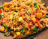 รูปขั้นตอนการทำที่ 4 ของ ข้าวผัดมัสมั่นไก่ทอด
