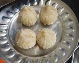 A picture of step 4 of Barnyard millet Modak.