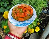 গাজর,আলু ও মটরশুঁটির নিরামিষ সব্জী(gajar, aloo o matarshutir niramish sabji recipe in Bengali) রেসিপি ধাপ - 4 ছবি