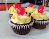Foto del paso 8 de la receta: Cupcakes Selva negra para San Valentín con mousse de Cerezas