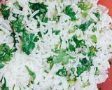 A picture of step 1 of Chawal Ka Paratha.
