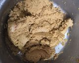 A picture of step 2 of Moondhal Laddus.