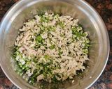 A picture of step 4 of Broccoli and tofu patties.
