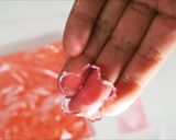 A picture of step 8 of Kanten Wagashi:"Sakura".