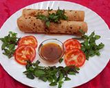 पनीर आलू पराठा रोल (paneer aloo paratha roll recipe in Hindi) रेसिपी चरण 9 फोटो
