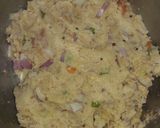 A picture of step 2 of Upma cutlets.