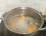 Hình bước làm 2 của món Canh thịt dê nấu cải thảo, đậu hũ non