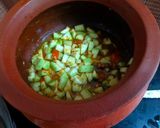 A picture of step 2 of Lauki Sabzi.