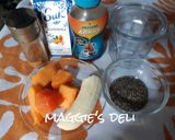 Foto del paso 1 de la receta: Licuado de papaya plátano y chía