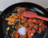 A picture of step 3 of Paneer Chole Curry.