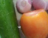 A picture of step 1 of Vegetable raita.